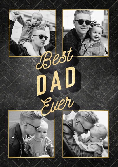 Vatertagskarte 'Best Dad ever' 2