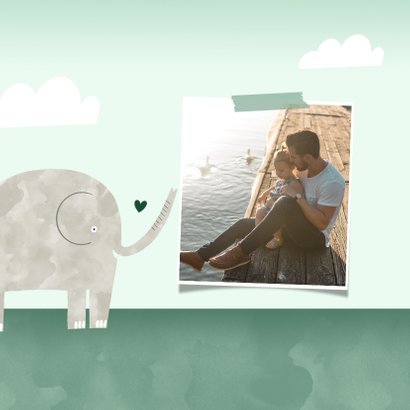 Vatertagskarte Elefanten 2