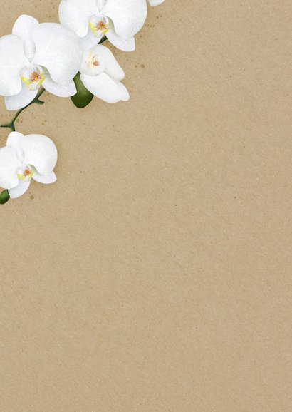 Vatertagskarte Foto & weiße Orchideen 2