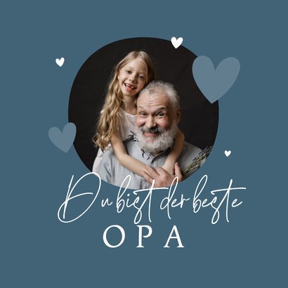 Vatertagskarte für den besten Opa Fotocollage 2