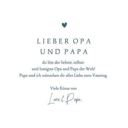 Vatertagskarte für den besten Opa Fotocollage 3