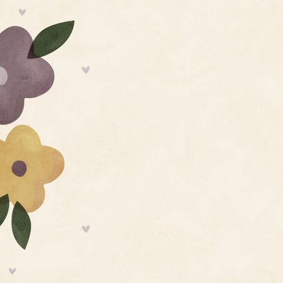 Vatertagskarte 'Herzenspapa' mit Blumen 2