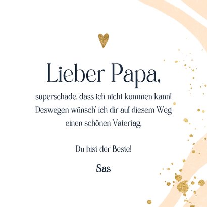 Vatertagskarte typografisch 'Papa, I love you' Marmor 3