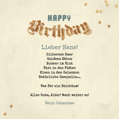 Vintage Geburtstagskarte 60. Geburtstag Motorrad Schild 3