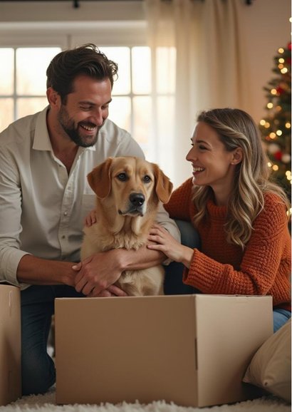 Weihnachtliche Fotocollage Umzug 'New year new home'  2