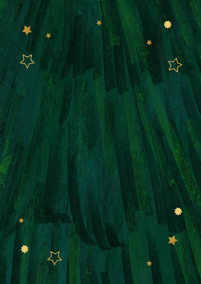 Weihnachtliche Umzugskarte Fotocollage mit Gold Schlüssel Rückseite