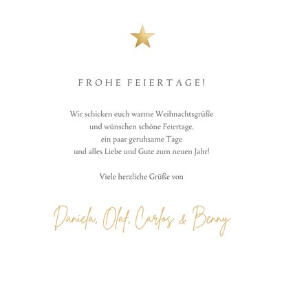 Weihnachts-Fotokarte vier Fotos & Weihnachtskugel 3
