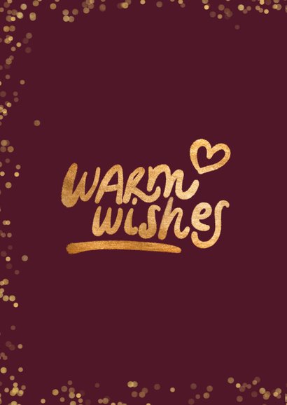 Weihnachts-Fotokarte 'Warm wishes' 2