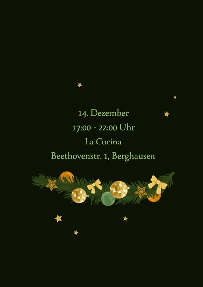 Weihnachtsfeier Einladung Firma Tannenbaum 2