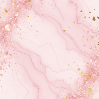 Weihnachtskarte 2026 rosa Marmor Jahreszahl Rückseite