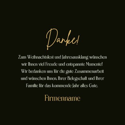 Weihnachtskarte 2026 Tannenbaum Lichtpunkte mit Logo 3