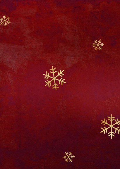 Weihnachtskarte 'Alles ändert sich' Fotocollage Rückseite