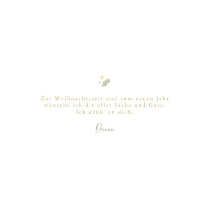 Weihnachtskarte Für Schwiegersohn & Schwiegertochter – Mit Lieben Worten & Silberfolie