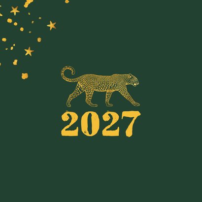 Weihnachtskarte botanisch mit Leopard 2