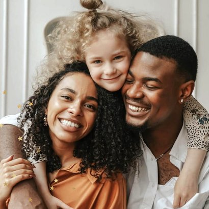 Weihnachtskarte bunter Kranz mit Schleifen 2