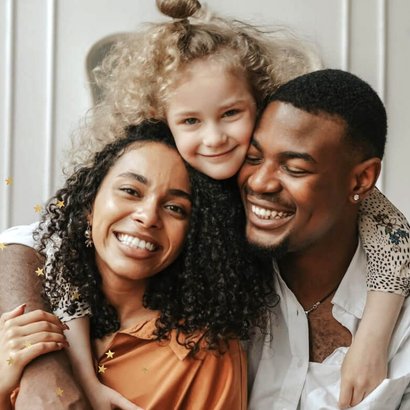 Weihnachtskarte bunter Kranz mit Schleifen 2