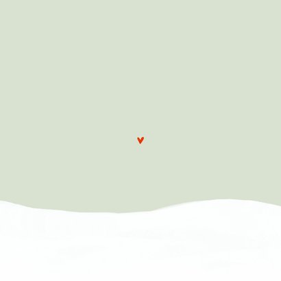 Weihnachtskarte Dackel im Schnee Rückseite