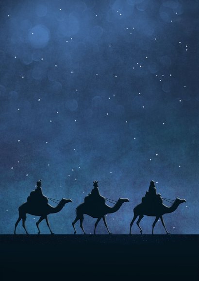 Weihnachtskarte Drei Könige & Weihnachtsstern 2