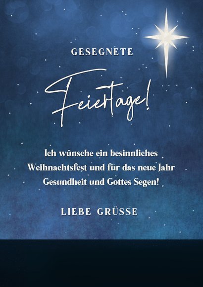 Weihnachtskarte Drei Könige & Weihnachtsstern 3