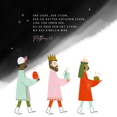 Weihnachtskarte 'Drei Könige' 2