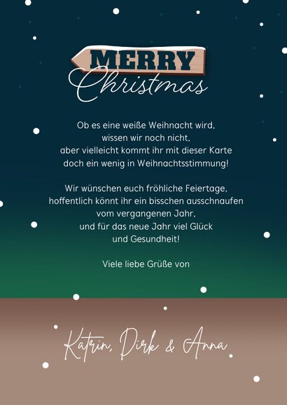 Weihnachtskarte 'Driving home for Christmas' 3