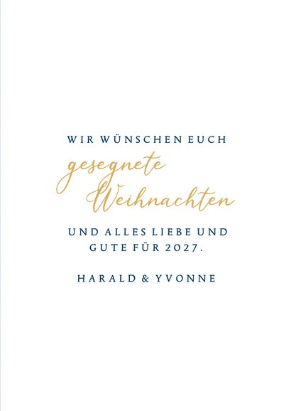 Weihnachtskarte 'Ehre sei Gott in der Höhe' 3