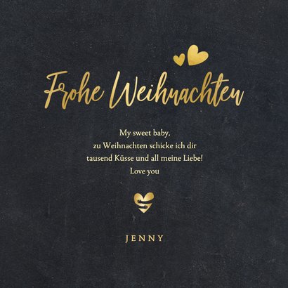 Weihnachtskarte eigenes Foto in Herz 3