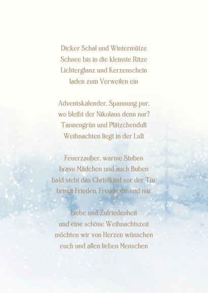 Weihnachtskarte Eisbär & Hase 2