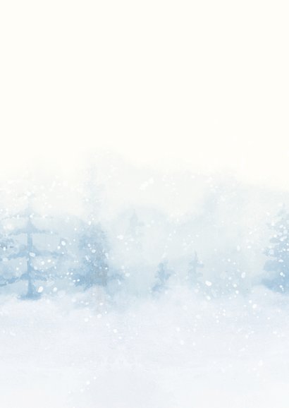 Weihnachtskarte Eisbär & Hase Rückseite