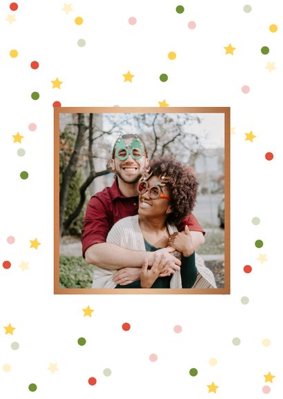Weihnachtskarte Emoji mit Weihnachtsbrille 2