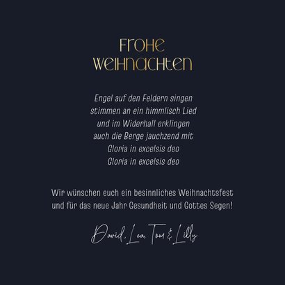 Weihnachtskarte Engel mit Kerzenlicht 3