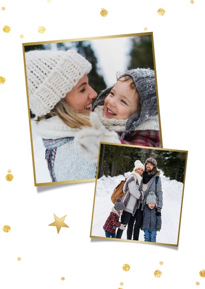 Weihnachtskarte Familienfotos mit 'Merry Christmas' 2