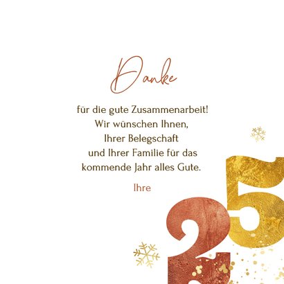 Weihnachtskarte Firma 2025 retro beige 3