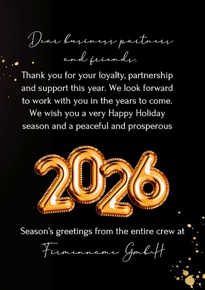 Weihnachtskarte Firma 2026 mit Logo 3