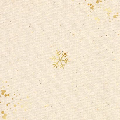 Weihnachtskarte Firma 2026 retro beige Rückseite