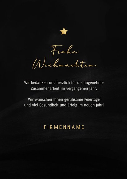 Weihnachtskarte Firmenkunden Foto in Sternform 3