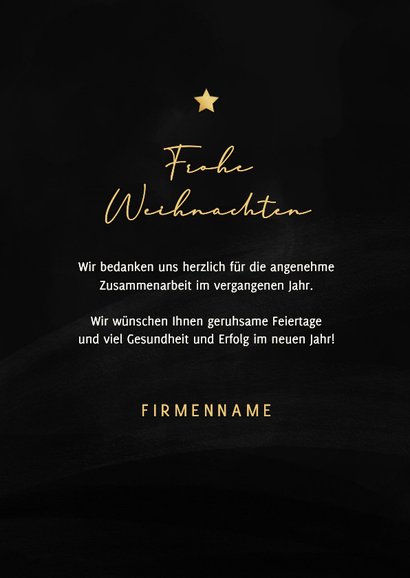Weihnachtskarte Firmenkunden Foto in Sternform 3