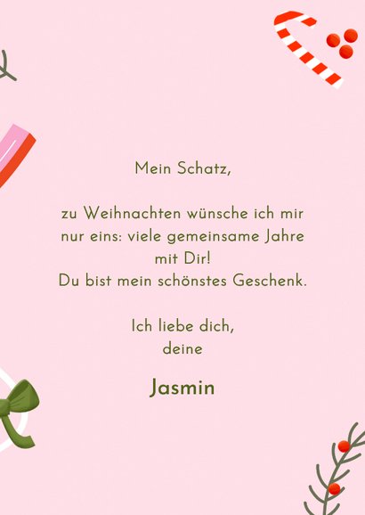 Weihnachtskarte Foto 'All I want for Christmas is you' 3