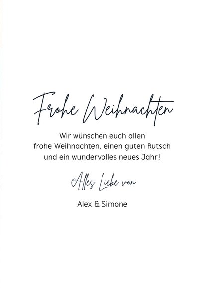 Weihnachtskarte Foto in Weihnachtskugel 3