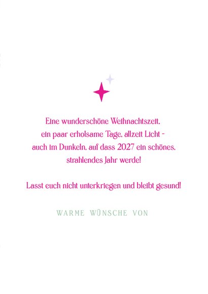 Weihnachtskarte Foto & kleine Ornamente 3