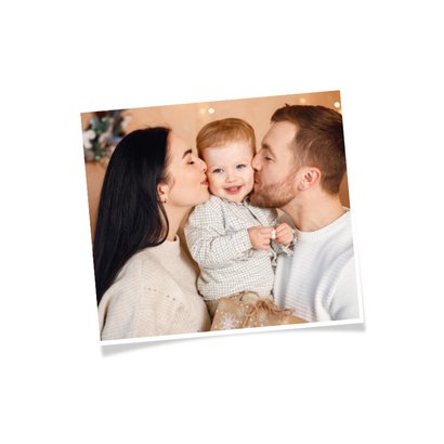 Weihnachtskarte Fotocollage 2026 mit Sternen 2