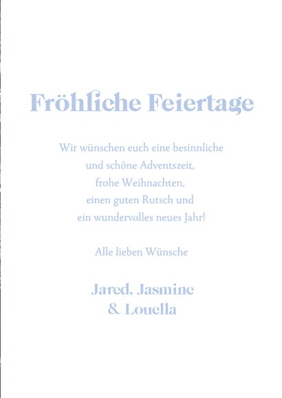 Weihnachtskarte Fotocollage Jahr 2026 3