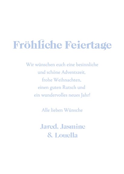 Weihnachtskarte Fotocollage Jahreszahl 3