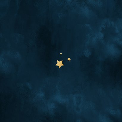 Weihnachtskarte Fotocollage mit Sternen Rückseite