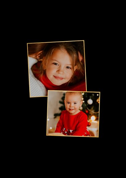 Weihnachtskarte Fotocollage Tannenbaum mit Beeren 2