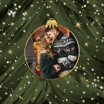 Weihnachtskarte Fotocollage Ultraschall 'Baby on the way' 2