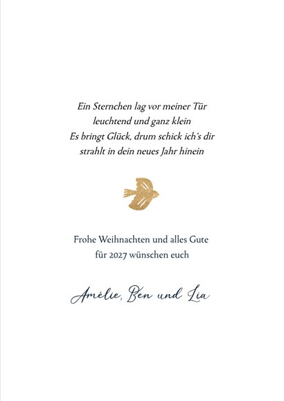 Weihnachtskarte Fotocollage & Waldtiere 3