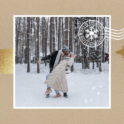 Weihnachtskarte Fotoreihe Kraftpapierlook 2
