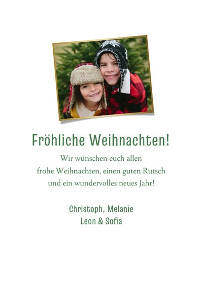 Weihnachtskarte fröhliche Weihnachtsbaum-Collage 3