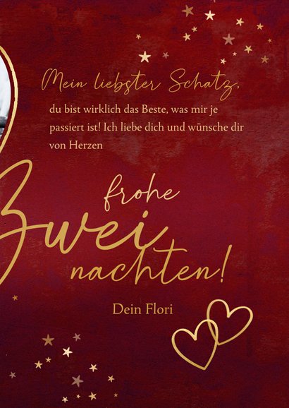 Weihnachtskarte 'Frohe Zweihnachten' 3